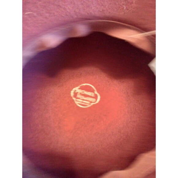 Miss Bierner Michael Howard‎ Burgundy Wool Felt Wide Brim Veiled Feather Hat NWT main image 4